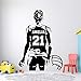 Blrpbc Adesivi da Parete Adesivi Murali Ragazza Pallavolo Personalizzato Nome Personalizzato Vinile Pallavolo Sport Home Volley Kids Teens Room Decor 78x57cm
