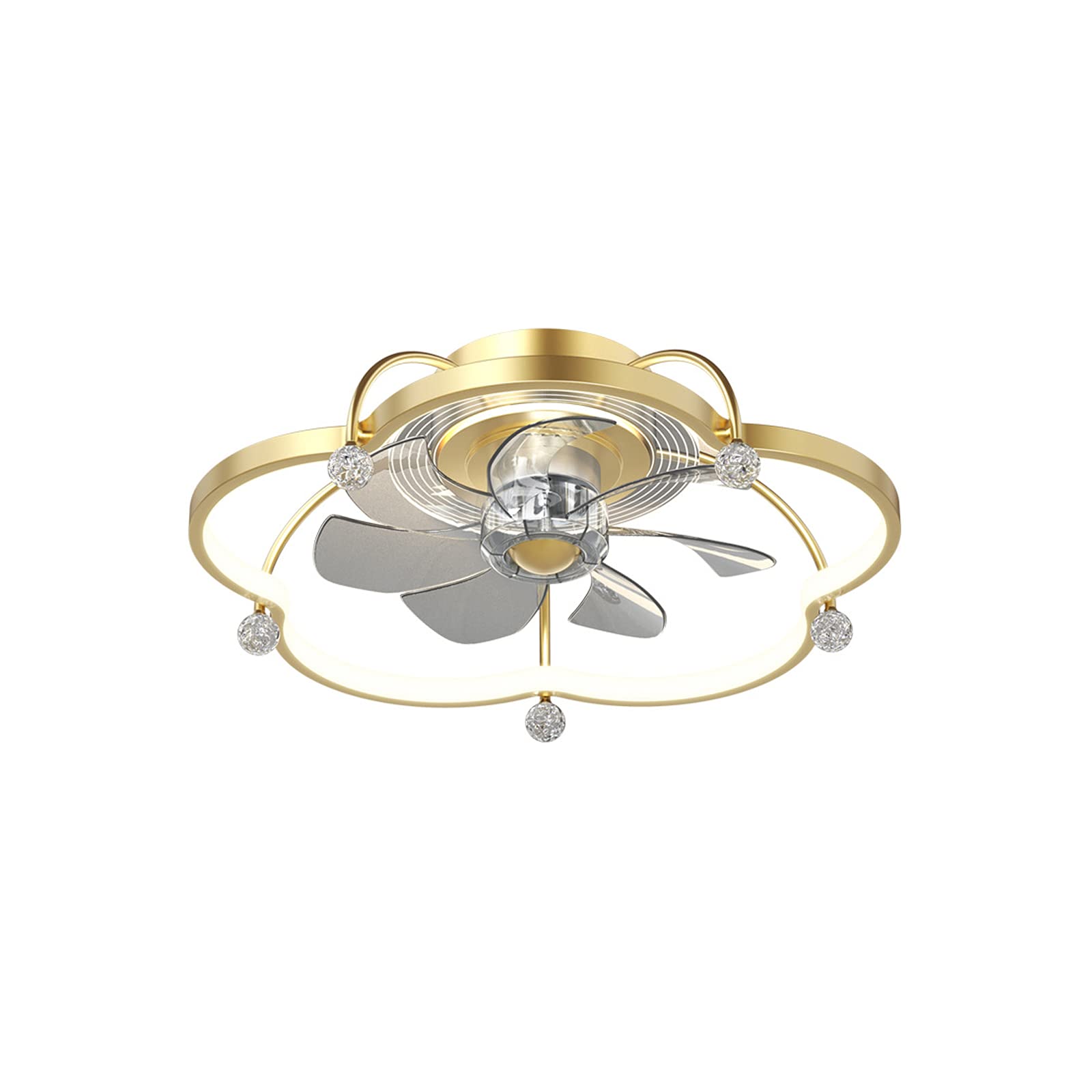 Ventilateur de plafond LED 36W design nordique moderne éclairage salon