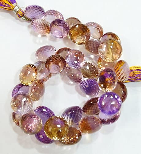 Ametrine naturelle briolette de haute qualité pour bijoux artisanaux d'exception
