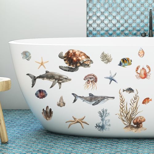 Vinilos Decorativos Animales Oceánicos en Acuarela miniatura 6