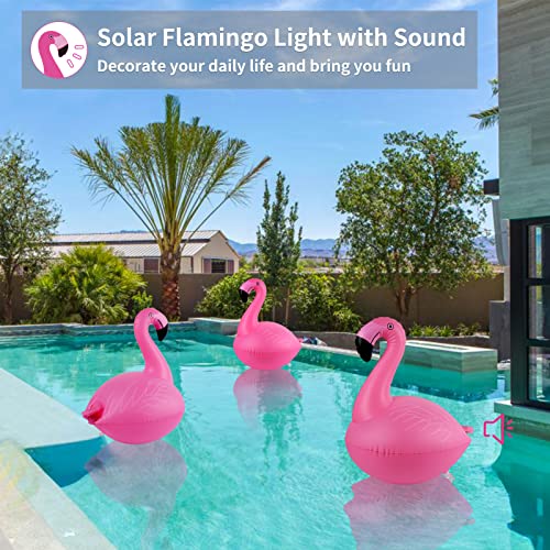 Rukars Solar Floating Lights With Flamingo Sound, Waterproof Floating Pool Lights That Float Led Glow Lights, Ct212Fs 0 #TOP5
