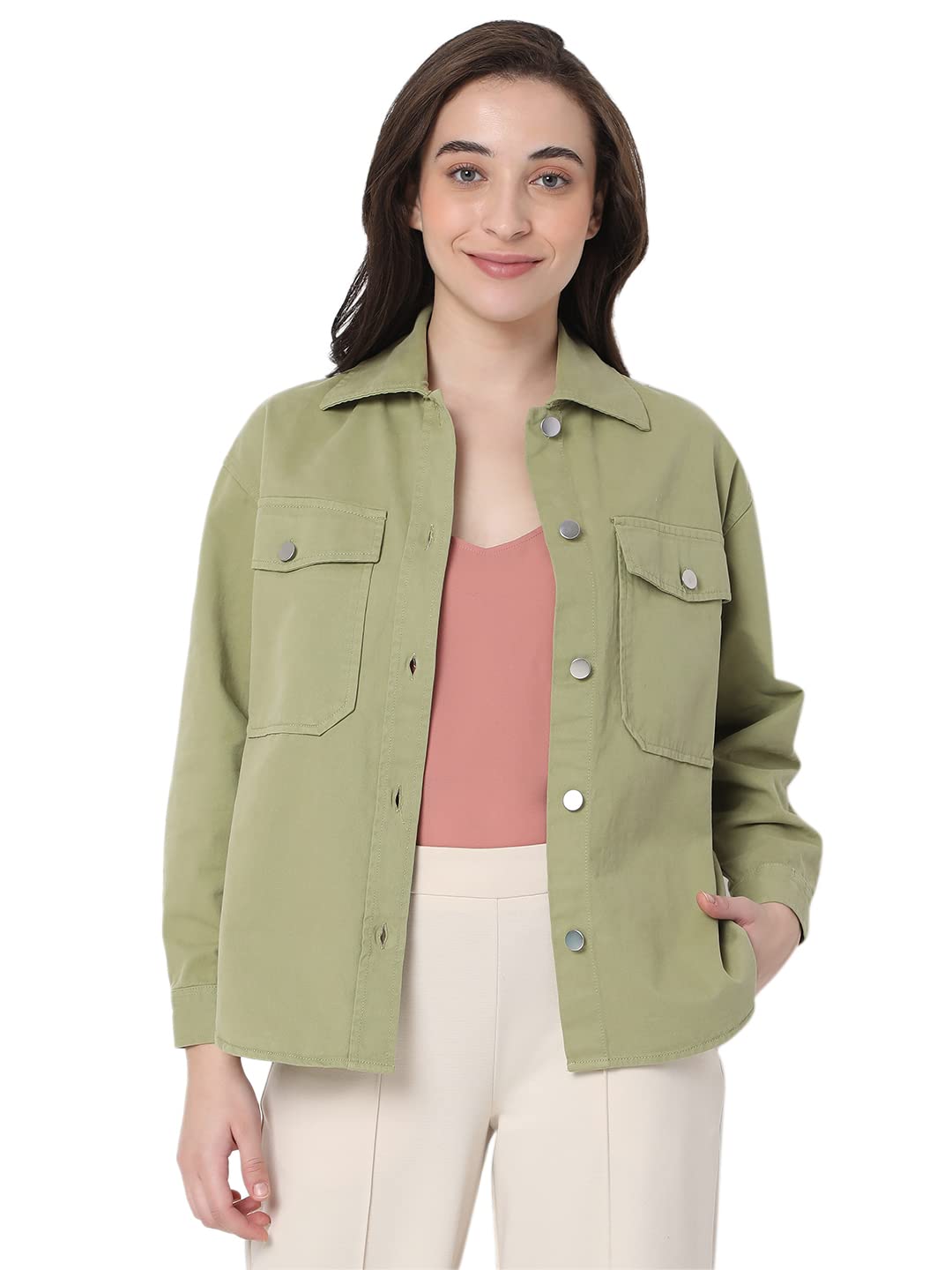vero moda Women's Cotton Regular Fit Jacket-picture-48