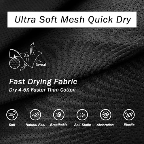 Men Boxer Briefs Mesh Knit Fast Dry Performance Sport Underwear No Ride-up Athletic Boxer Brief for Men3