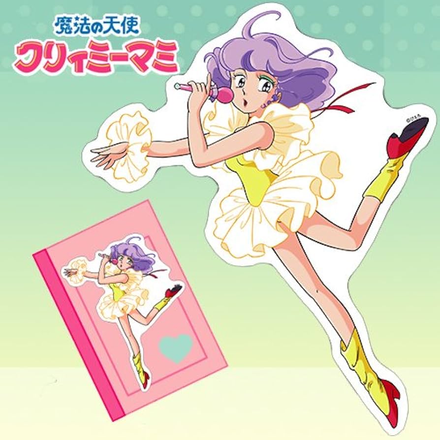 ダイカット ステッカー　魔法の天使 クリィミーマミ ダイカットスマホステッカー「魔法の天使クリィミーマミ×魔法の