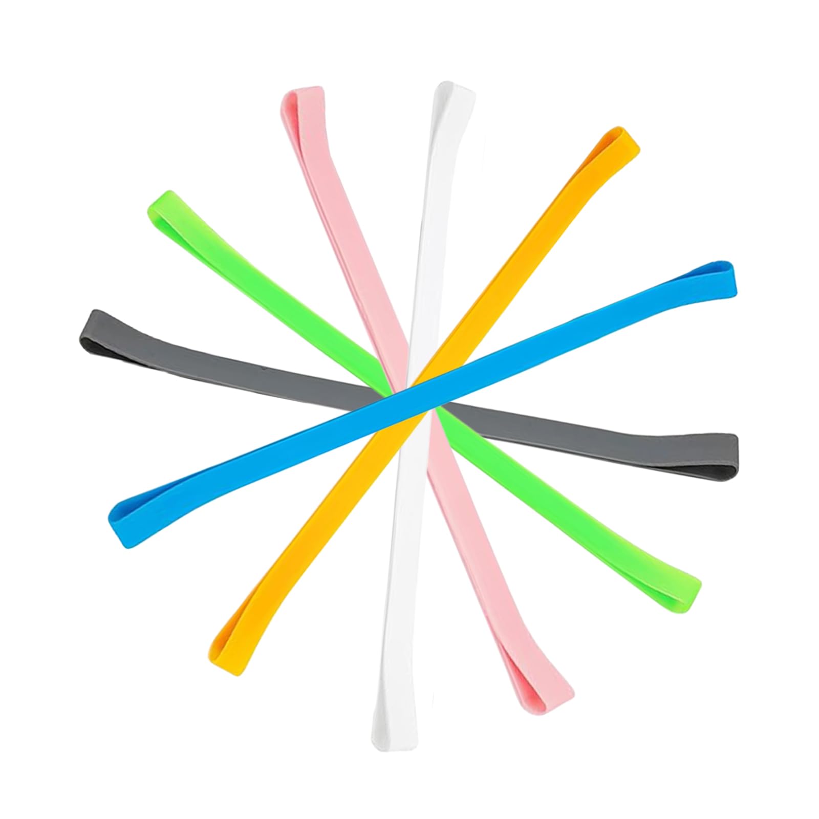 Sicheii 6Pcs Towel Bands, Windproof Silicone Towel Bands for Beach Chairs Cruise Elastic Towel Clips Holder