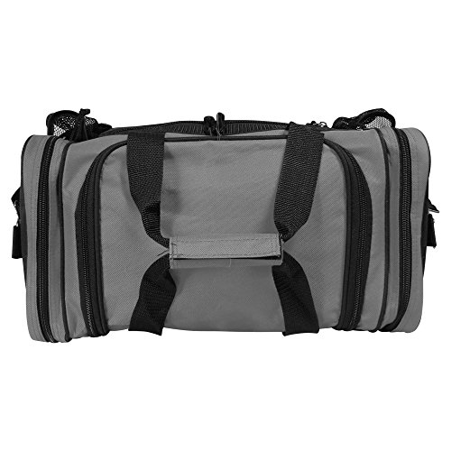 Image of DALIX 17 inch Duffle Bag Dual Front Mesh Pockets (Black Gold Gray Dark Green Navy Blue Maroon Royal Blue Orange Pink Purple Red White