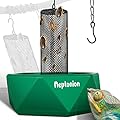 NEPTONION Hookable Chameleon Feeding Bowl Bugs Bar with Column for Prey to Climb and Move, Suitable for Lizard, Bearded Dragon, Iguana, Gecko, Toad, Frog