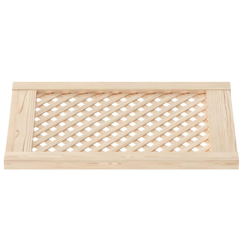 Genérico Puertas de Armario Entramado 2 uds Madera Pino 39,5x61,5 cm,Bricolaje,Accesorios de Bricolaje,Ferretería para armarios,Puertas de armarios,Marrón,2.62 kg,372790