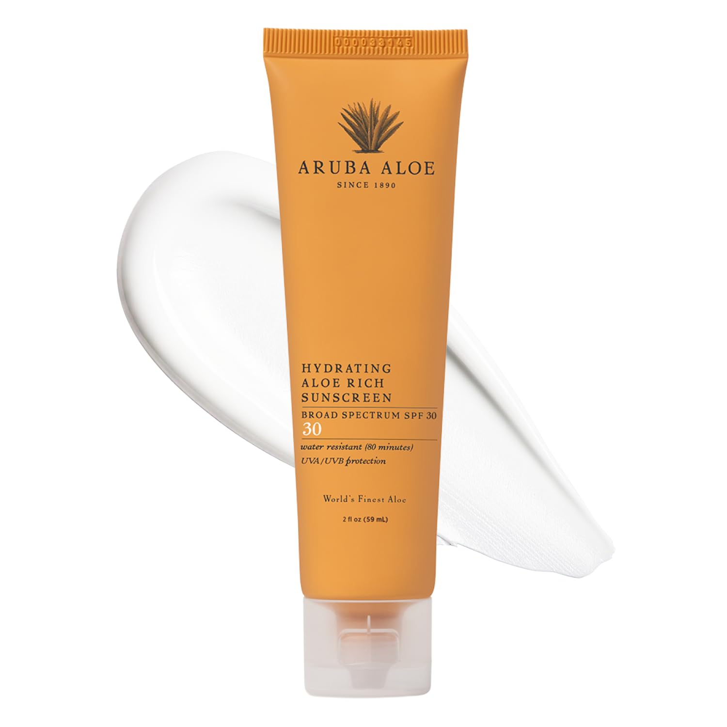 Aruba Aloe Hydrating Aloe Rich Sunscreen SPF 30 - Broad-Spectrum UVA/UVB Sunblock Lotion - Lightweight, Water-Resistant, Non-Greasy Sun Protection for