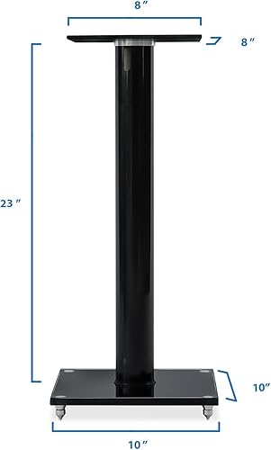 Miniatura 7 de Mount-It Soportes universales de altavoz para altavoz satélite soporte de altavoz de alta calidad 1 par soporte de sistema de sonido envolvente de