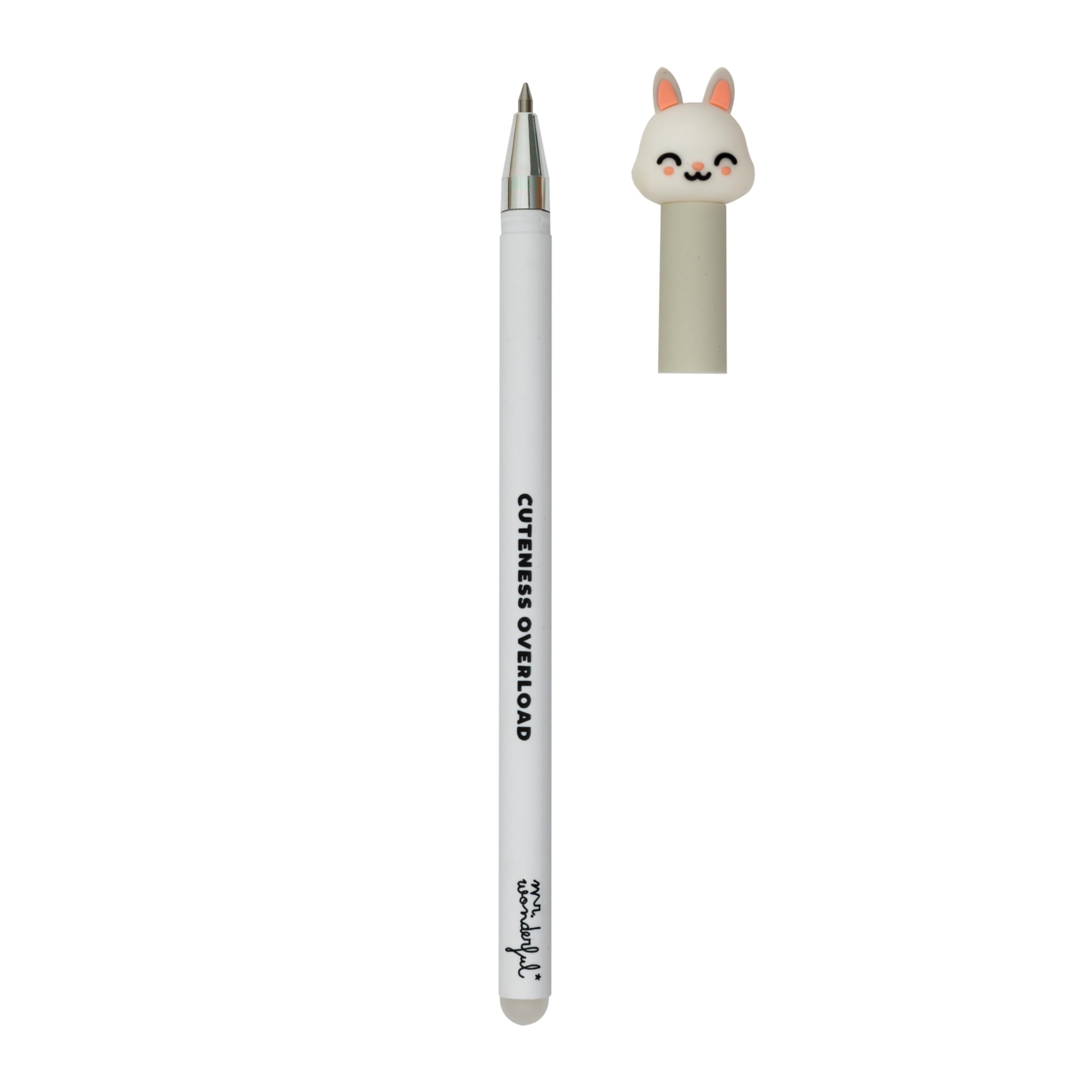 Mr. Wonderful – Penna Trasparente Con Maialino Lazy 3D All’interno – Inchiostro Blu, Design Originale E Divertente