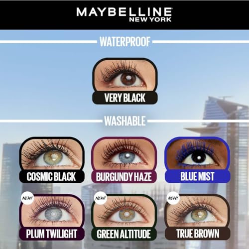 Image of Maybelline New York Lash Sensational Sky High Blue Mascara, True Brown | Lengthening & Easy Wash Formula, 7.2ml