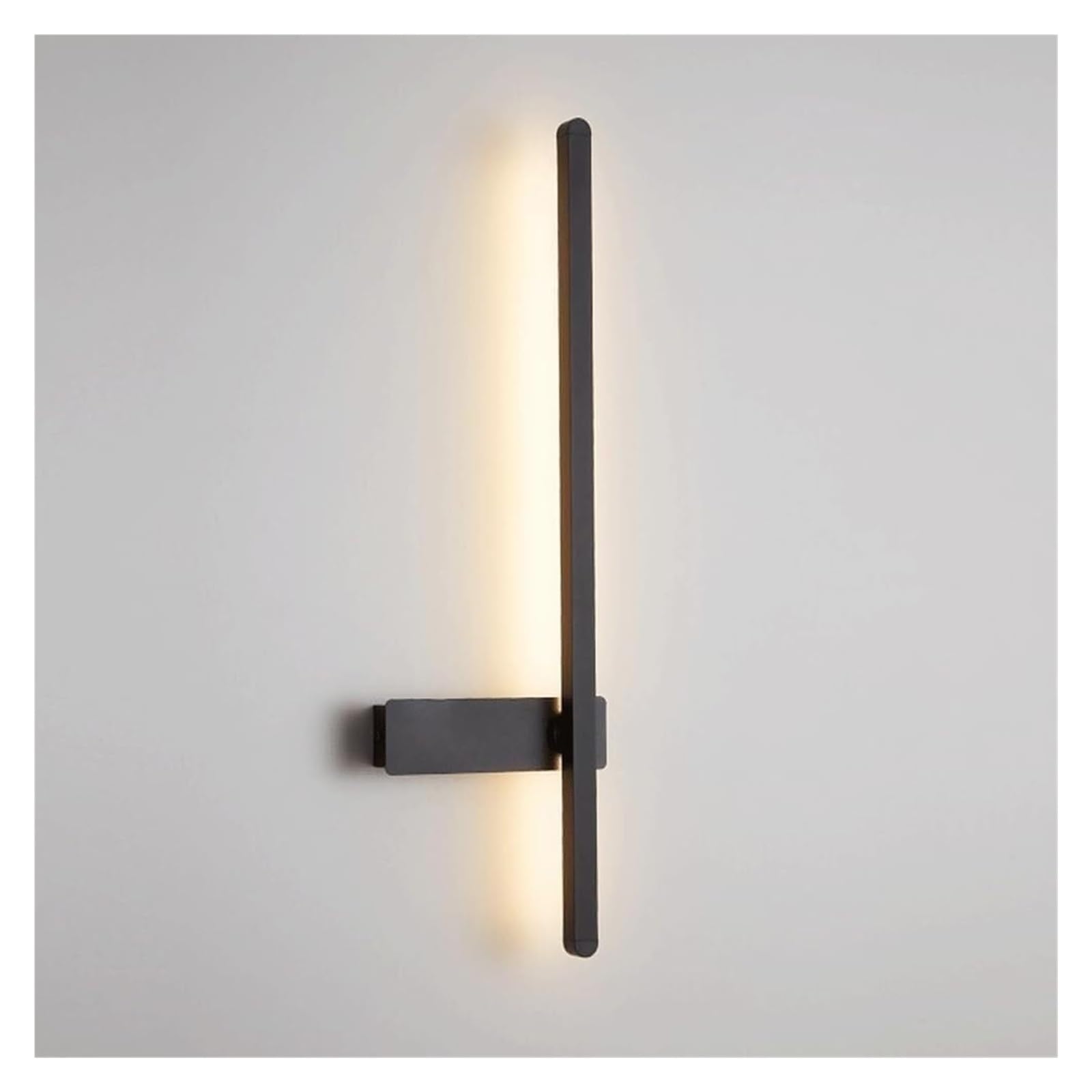 VDOQTLJT Linear LED Wall Lamp Long Strip Sconce Modern Simple Aluminum Light Indoor Bedside Decoration Lantern Lamps sconces(Dark,60CM)