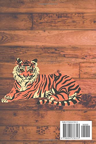 TIGER NOTEBOOK: Brown, Wide, Ruled, Lined, Paper Journal, Notebook. ǀ Soft Cover Book Gift Item for Kids ǀ Adults and all students….120 Pages ǀ Writing Notes or Journaling. image 3