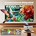 Beamer【1500 ANSI & Google TV】 HORLAT Beamer 4K Heimkino, Full HD 1080P WiFi6 Bluetooth, Autofokus/Trapezkorrektur,S... Projektor Mit 360° Drehbarem Ständer