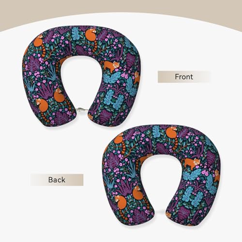 Almohada cuello en U espuma viscoelástica negro miniatura 3