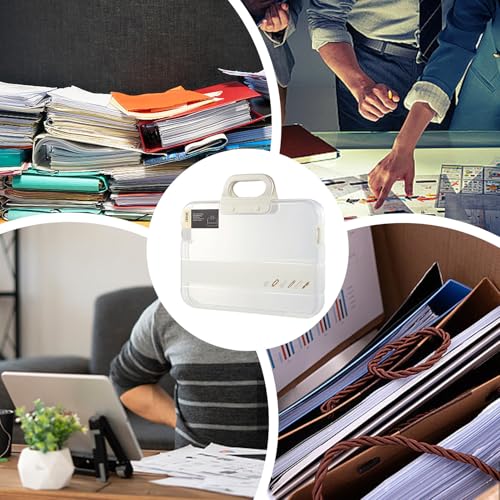 Bolsa de tote para documentos impermeable A4 con almacenamiento transparente anticaídas 4