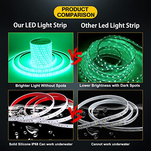 Tira de Luces LED Flexible Impermeable Verde IP68 con Fuente 12V 5A miniatura 2