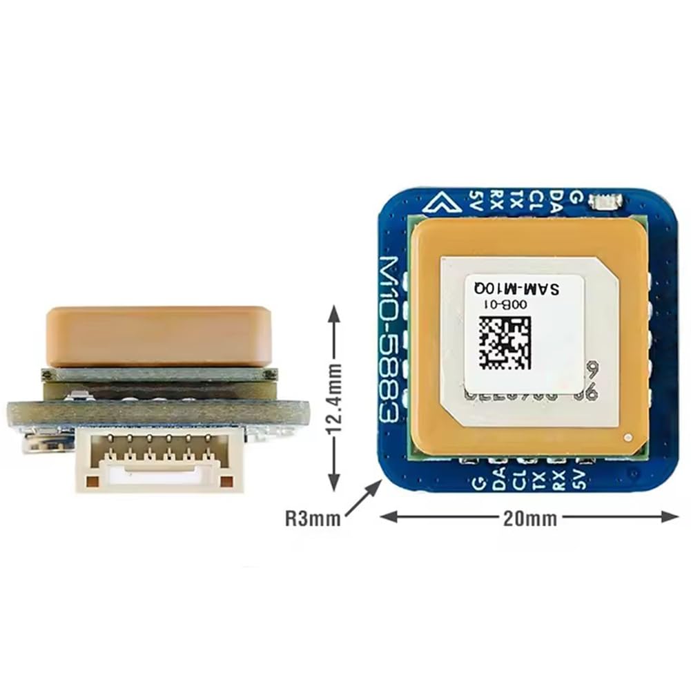 Moduł GPS M10Q-5883 72-kanałowy moduł GPS SAM-M10Q i kompasu GNSS QMC5883L Cyfrowy AirSpeed ​​4~9V do dronów wyścigowych RC FPV