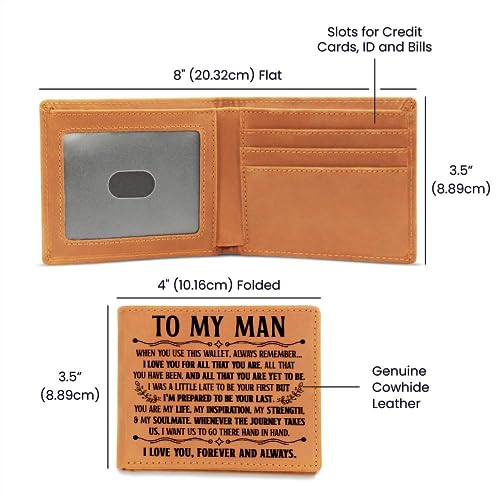 FG Family Gift Mall I Love You Gifts For Him Husband Boyfriend To My Man Wallet From Girlfriend Wife Soulmate Sentimental Gift Ideas Wallet Personalized Present For Men2