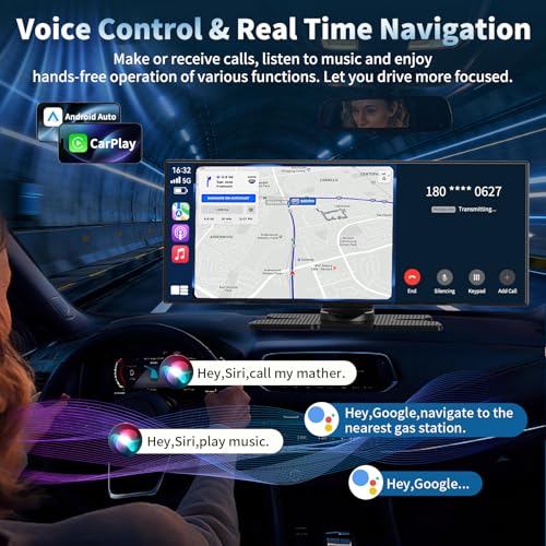 11.5-Inch Wireless Apple CarPlay & Android Auto Screen with 4K Dash Cam and 1080P Backup Camera - Image 5