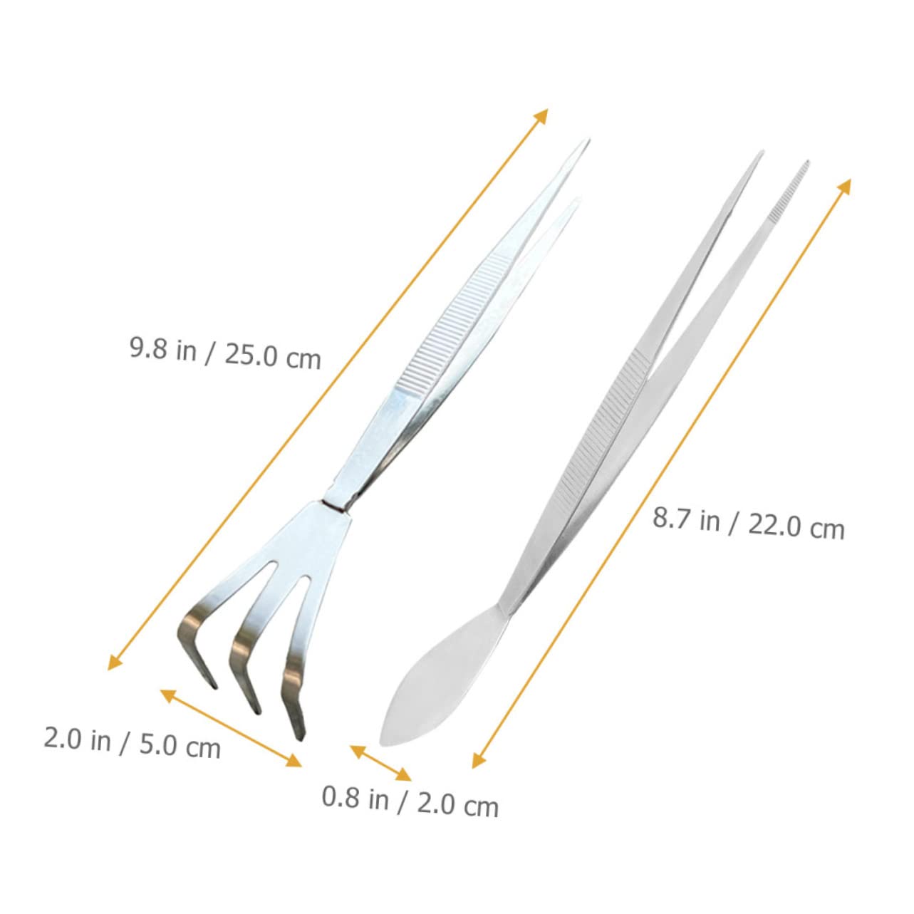 HANABASS 3 Ensembles Pince À Épiler Râteau Multifonction Pour Jardinage Pratique Pour Culture De Bonsai Plantes 2 Pièces * 3