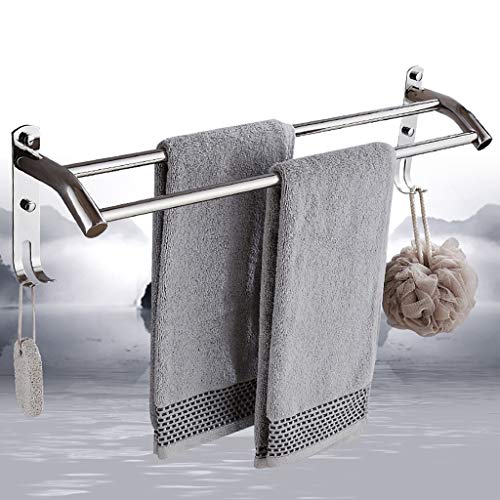 Porte-serviettes double mural 70 cm pour éliminer l'humidité