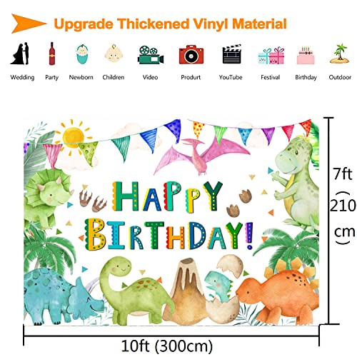 Fondo fotográfico dinosaurios 10x7 pies para fiesta miniatura 5
