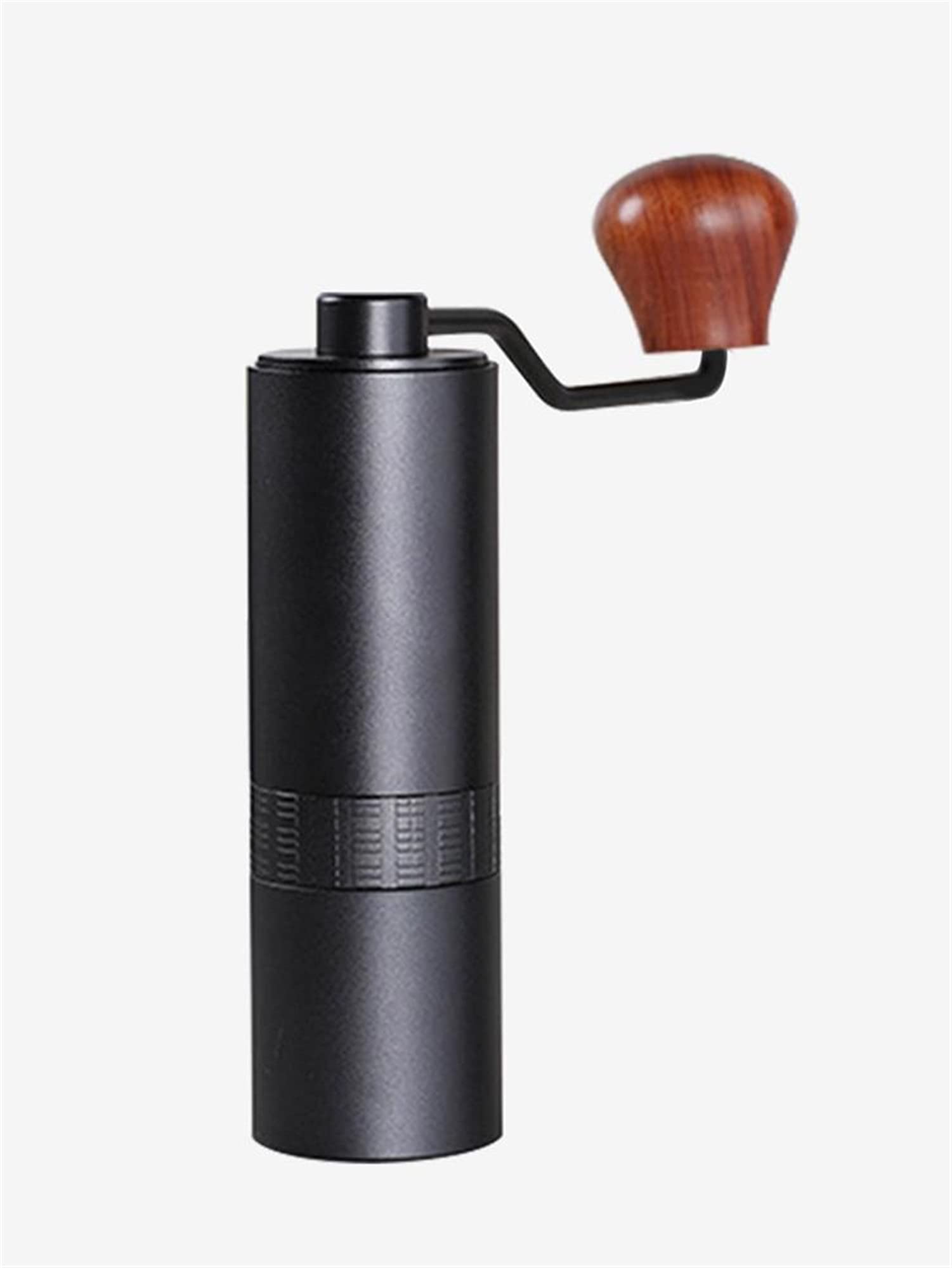 Molinillo de café Mano de acero inoxidable Manual Hecho a mano Molinillos de grano Grupo de grano Molino Molinillos para herramientas de cocina (Color : Black)
