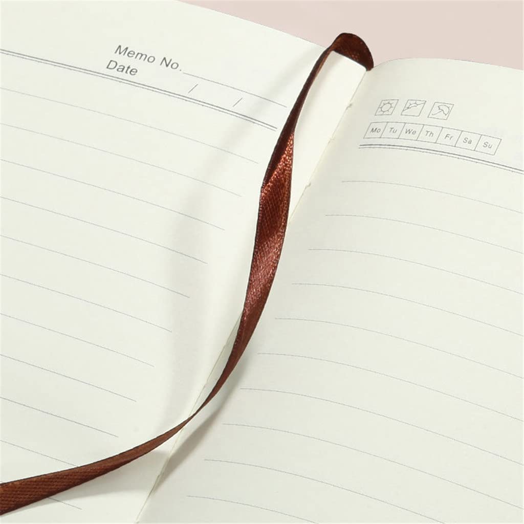 Set di quaderni Agenda Aziendale Line Notebook Pu Agenda giornaliera Quaderni Forniture di cancelleria (Stile D)