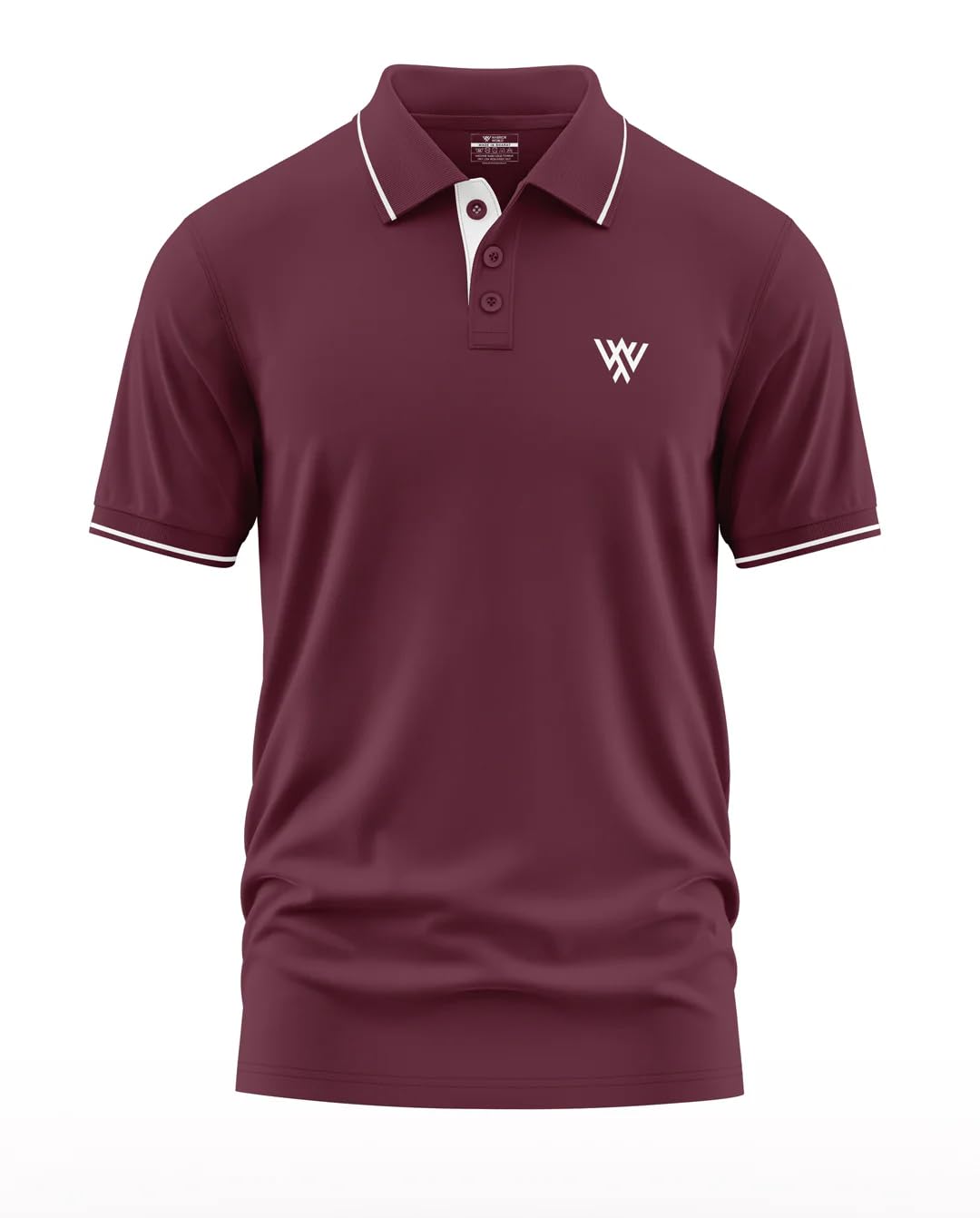 warriorworld T-Shirt for Men -Cotton Fabric | Stylish Polo with Minimal Logo Perfect for Casual Wear-picture-41