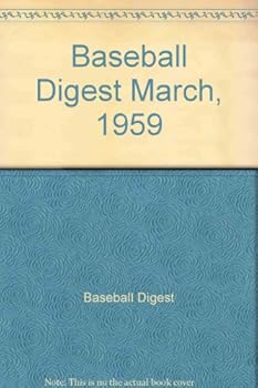 Paperback Baseball Digest March, 1959 Book