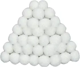 Bolas de filtro | Meio filtrante de piscina, bomba de substituição eficiente para lagos de água limpa e lagoas externas
