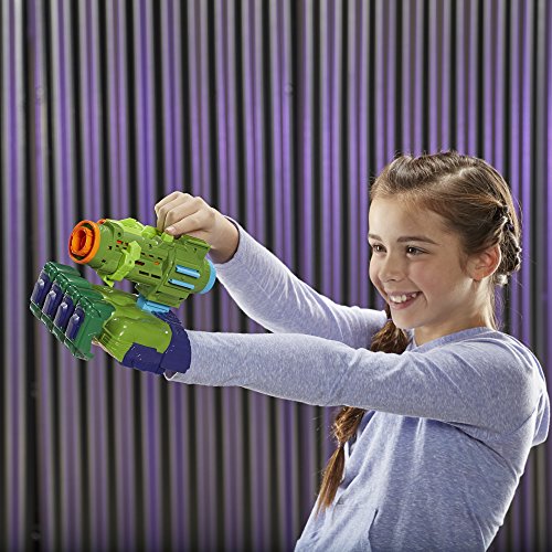 Lançador de Dardo Nerf Marvel Vingadores Guerra Infinita Tecnologia Assembler Gear Hul Hasbro Verde
