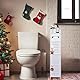 powerking Toilettenpapierhalter-Stand, Kleiner Badezimmer-Aufbewahrungsschrank mit Türen und Regalen, schlanker Aufbewahrungsschrank für Badezimmer-kleine Räume-Eckboden-Weiß