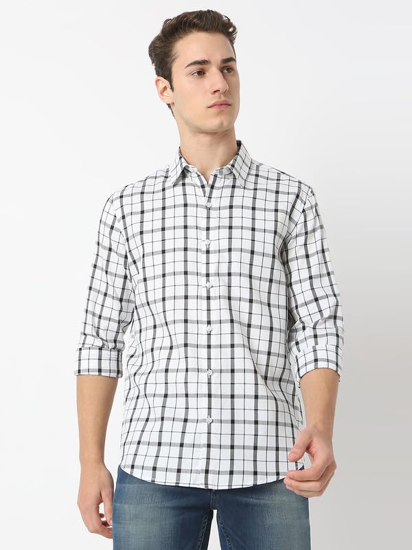 Image of Mens Striped Slim Fit Cotton Casual Shirt | Full Sleeves Mens Shirts | Stylish Shirt for Men