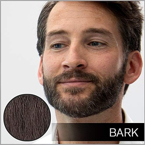 VOLT Grooming Temporary Instant Beard Color Single Pack - Quick Drying Plant Based Hypoallergenic Brush on Color for Beards, Mustaches, and Eyebrows - 0.35 Fl Oz (10 ml), Bark (Dark Brown)