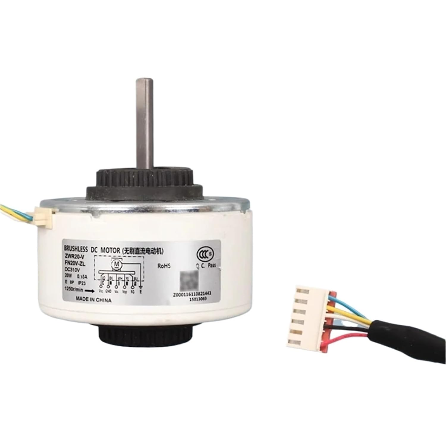 Air Conditioning DC Fan Motor，Compatible for Gree，FN20V-ZL ZWR20-V DC310V 20W Air Conditioner Replace Parts
