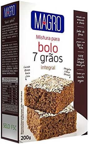 Lowçucar Bolo Integral Aveia e Grãos - 200g