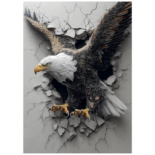 Puzzle Animal Águila 3D 1000 Piezas para Adultos miniatura 1