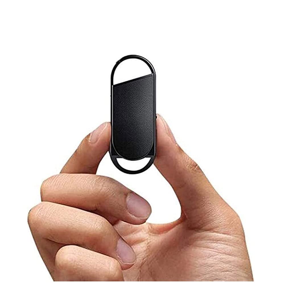 Llavero Grabadora de Voz, grabadora de Audio Recargable de 32 GB con reproducción y Auricular, Mini Cinta portátil dictáfono con reducción de Ruido Inteligente, USB