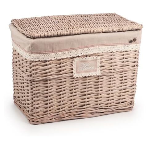 Woodluv Handwoven Wicker Storage Trunk Cover