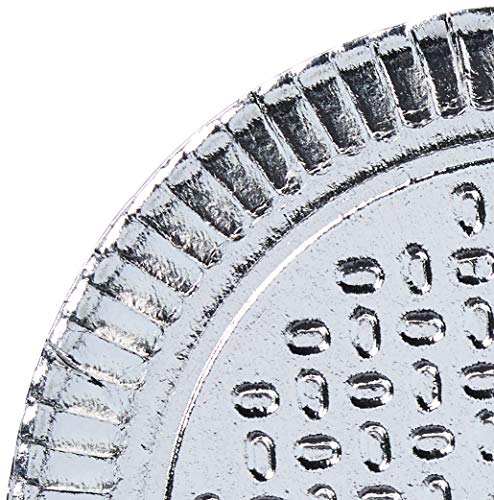 Prato Laminado Redondo N.04 25, 5cm. - Pacote com 20 Unidade(s), Festcolor, 101401, Prata