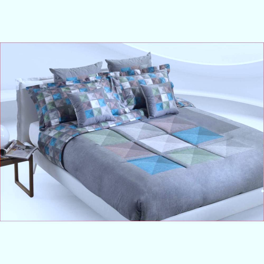 Saco + fundas de almohada + bajo con esquinas Carrara BEDART 100% percal de algodón Nyx 001