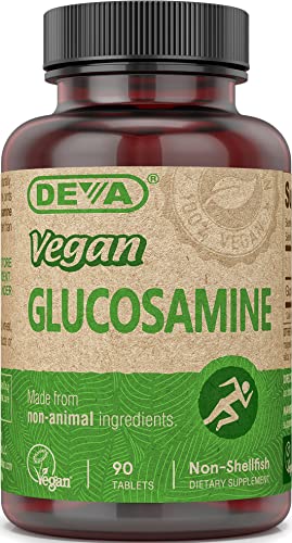 DEVA Vegan Vitamins Glucosamine Tablets 90-Count Bottle