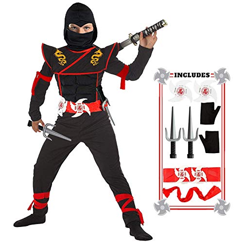 Ninja Costume Boy Halloween Luxury Ninja Costume Dragon Ninja Muscle Costume Ninja Foam Toys for Kids