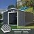 Goplus Storage Shed, Metal 11’ X 10’ Outdoor Building Organizer with 4 Vents & Double Sliding Door for Garden Backyard Farm (11'X10')