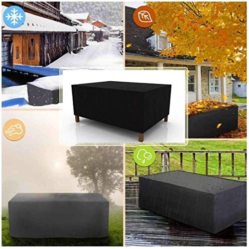 Barbecue Covers Patio Furniture Cover Waterproof, 420D Oxford Fabric Heavy Duty Outdoor Garden Table And Chair Windproof/Anti UV/Dustproof Protection Cover for Furniture, Garden Dining Table Cover YUX