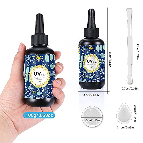 Osbang UV-100 Crystal Clear Hard Uv Resin Upgraded Formula Ultraviolet Fast Curing Resin thumb #2