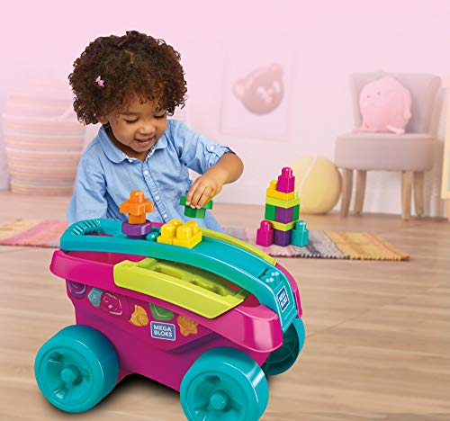 Mega Mattel Bloks FVJ48 Bausteinwagen, 25 Teile, Pink – Bild 3